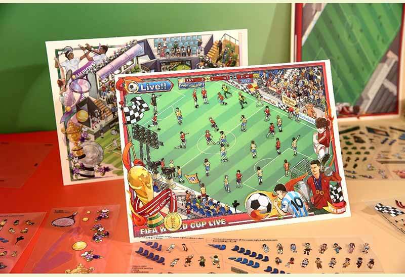 Box Adventure DIY 3D Scene Stickers 2 Cute Scenes(L)