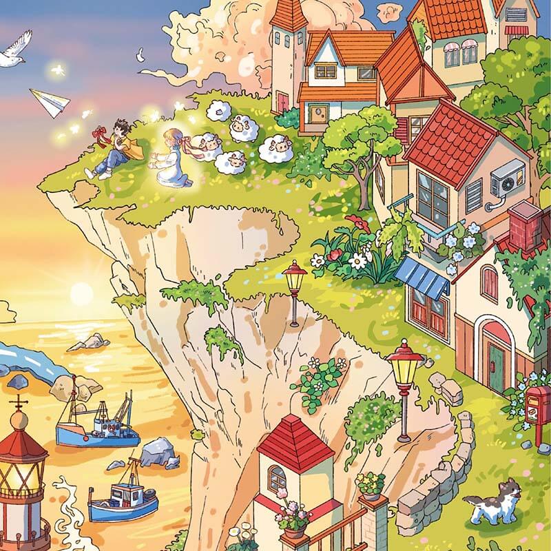 Bubble Memories DIY 3D Scene Stickers 2 Cute Miniature Scenes(L)