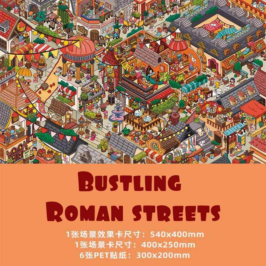 Tang Palace Banquet DIY 3D Scene Stickers Cute Scenes(XXL)