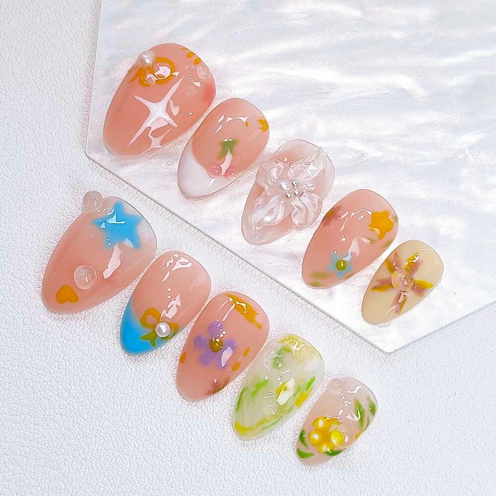 Beauty Art Garden Press On Nails Buttercup Bliss 33