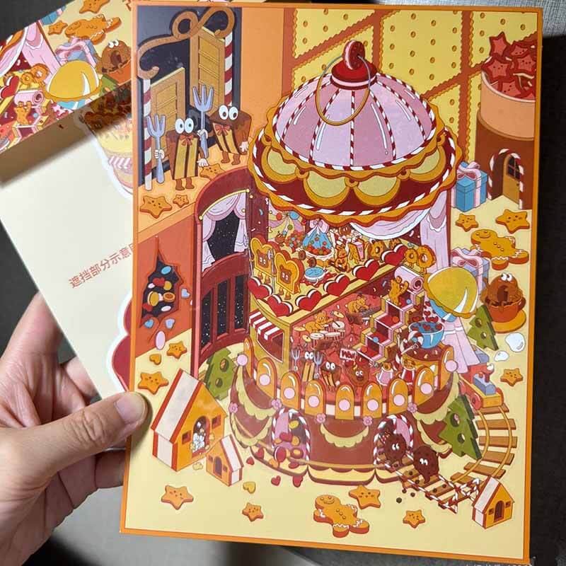 Carnival Dreams 3D Scene Stickers 4 Cute Miniature Scenes (M&L)