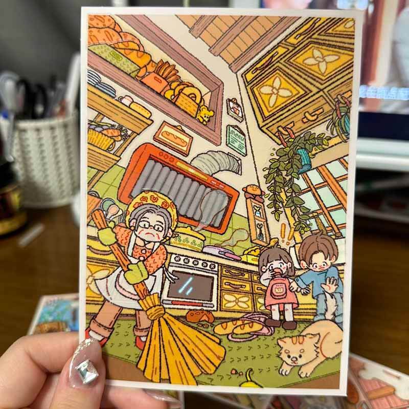 Cat's Eye View DIY 3D Scenes Sticker Cute Miniature Scenes(S)