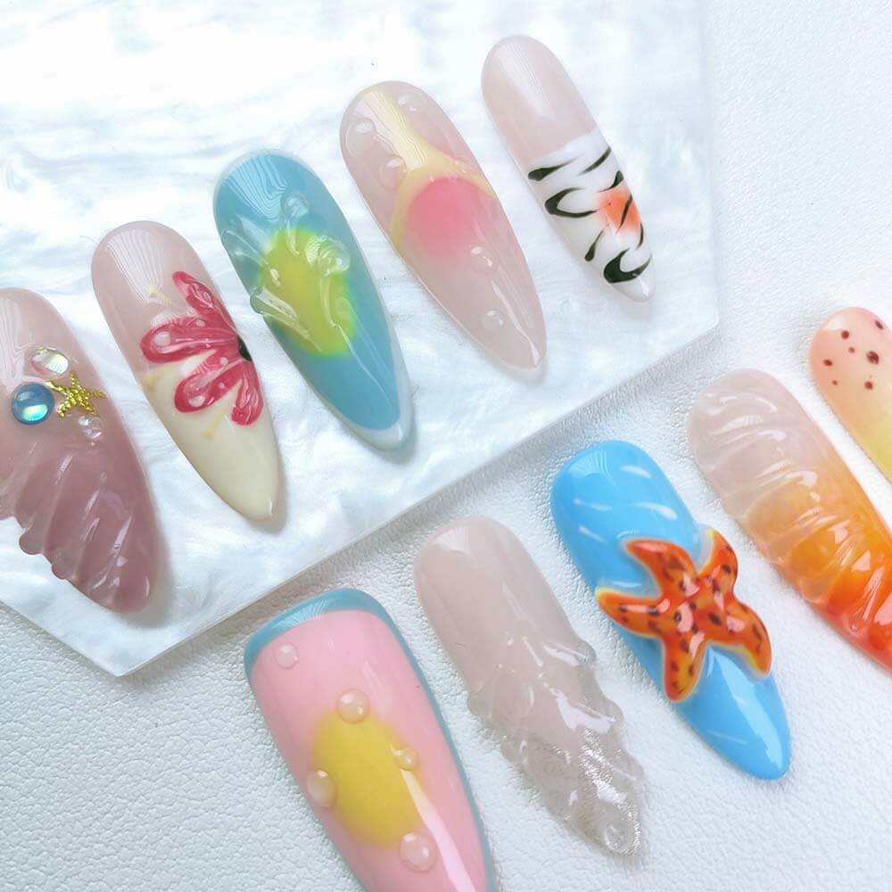 Beauty Art Garden Press On Nails Celestial Bloom 156