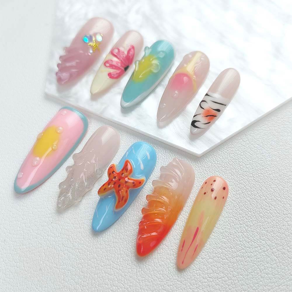 Beauty Art Garden Press On Nails Celestial Bloom 156