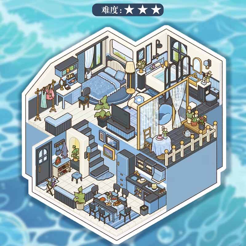 Chic Stories DIY 3D Scene Stickers 3 Cute Miniature Scenes(M)