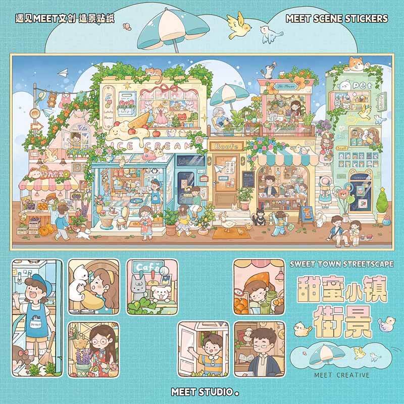 City Buzz DIY 3D Scene Stickers With Guide Lines(L)