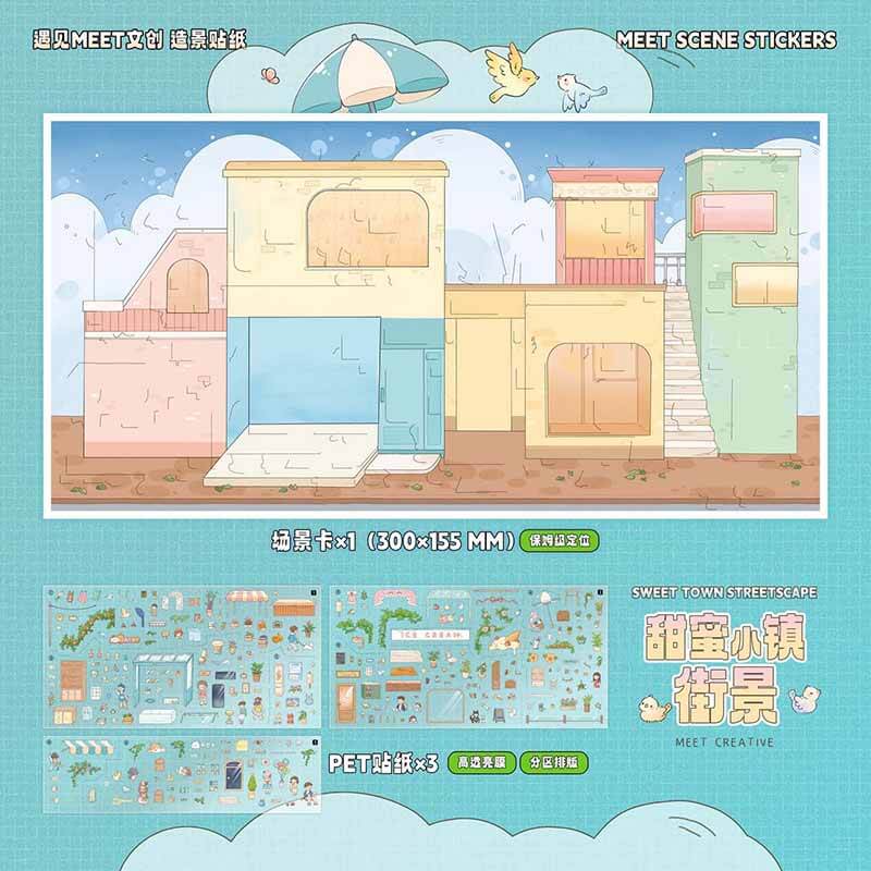 City Buzz DIY 3D Scene Stickers With Guide Lines(L)