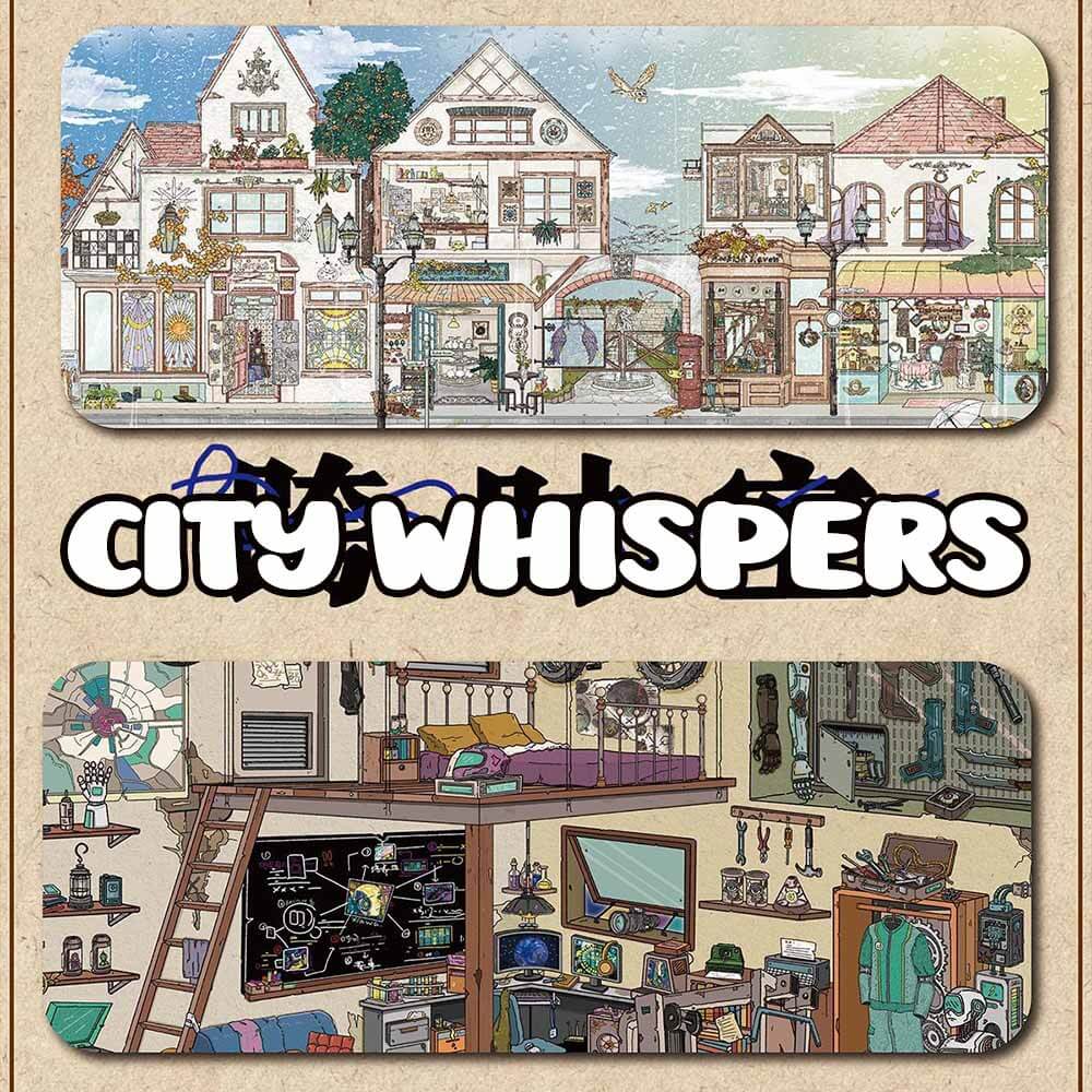 City Whispers DIY 3D Scene Stickers 2 Cute Miniature Scenes(XXL)