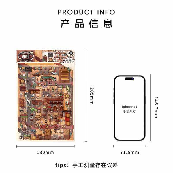 Classical Vault DIY 3D Scene Stickers 4 Cute Miniature Scenes(S)