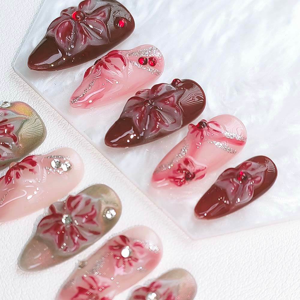 Beauty Art Garden Press On Nails Coral Ballet 161