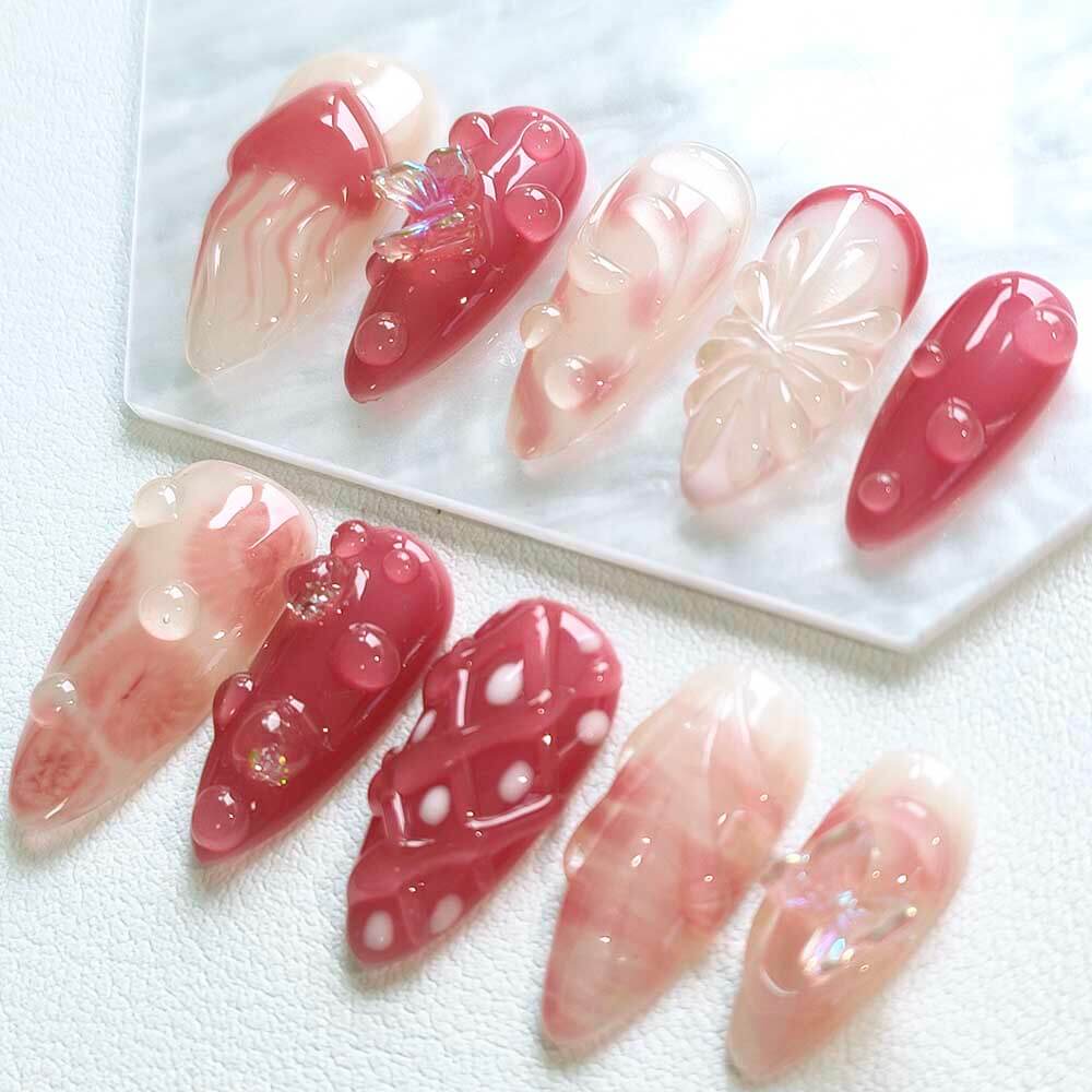 Beauty Art Garden Press On Nails Coral Candy 20