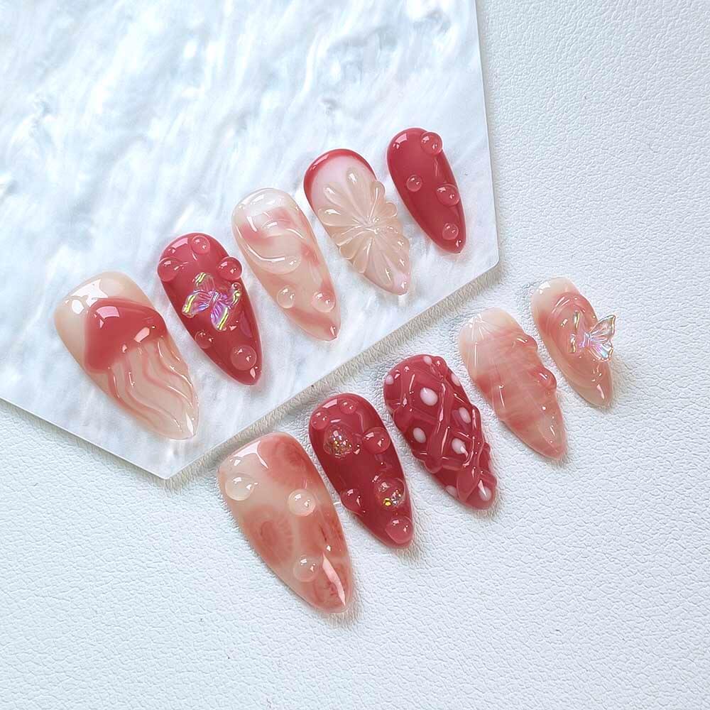 Beauty Art Garden Press On Nails Coral Candy 20