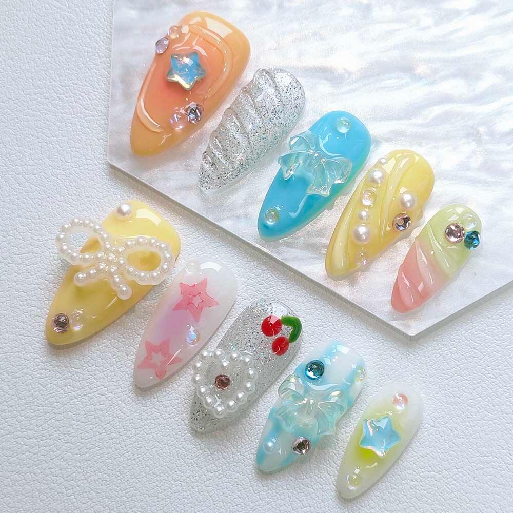 Beauty Art Garden Press On Nails Cosmic Cherry 101