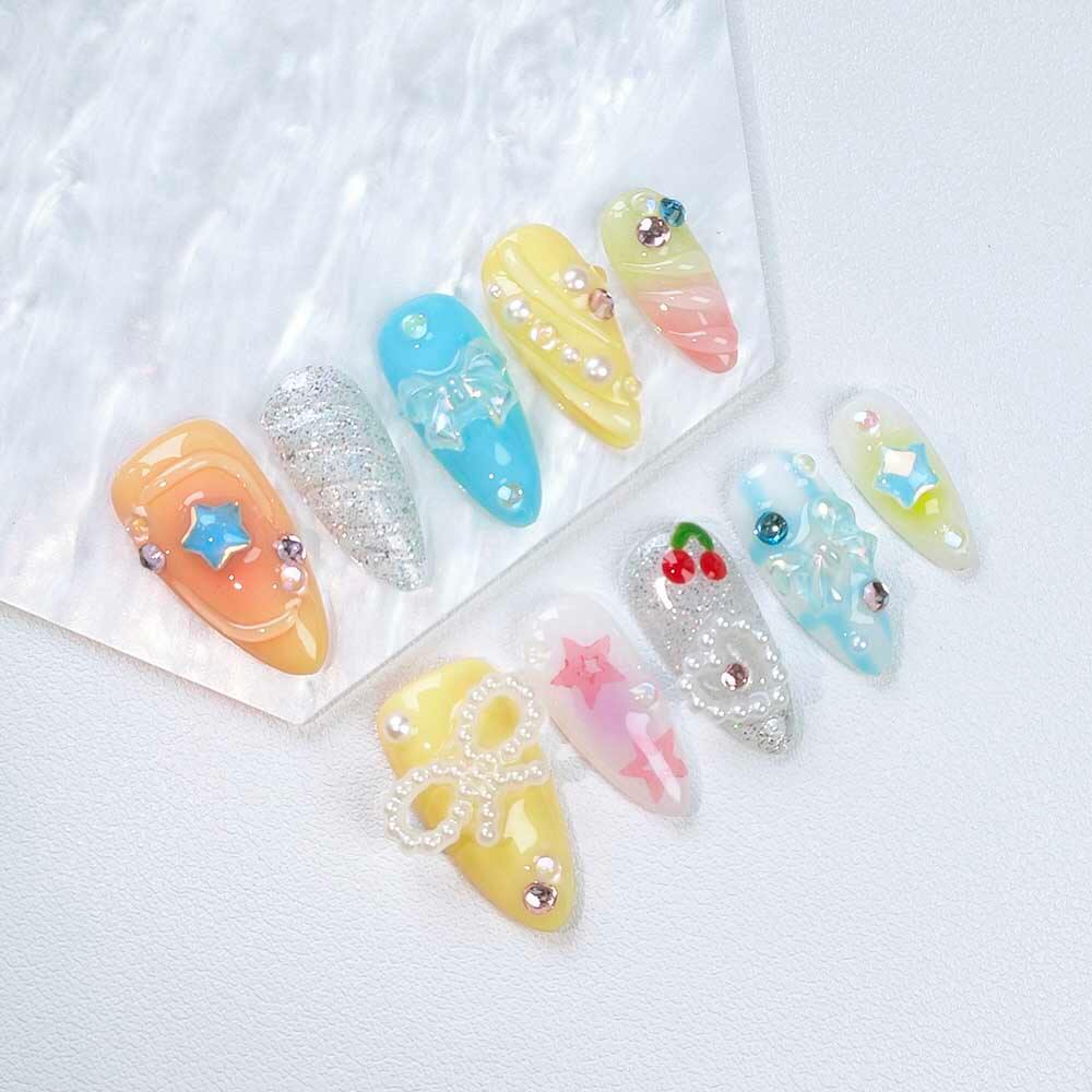 Beauty Art Garden Press On Nails Cosmic Cherry 101