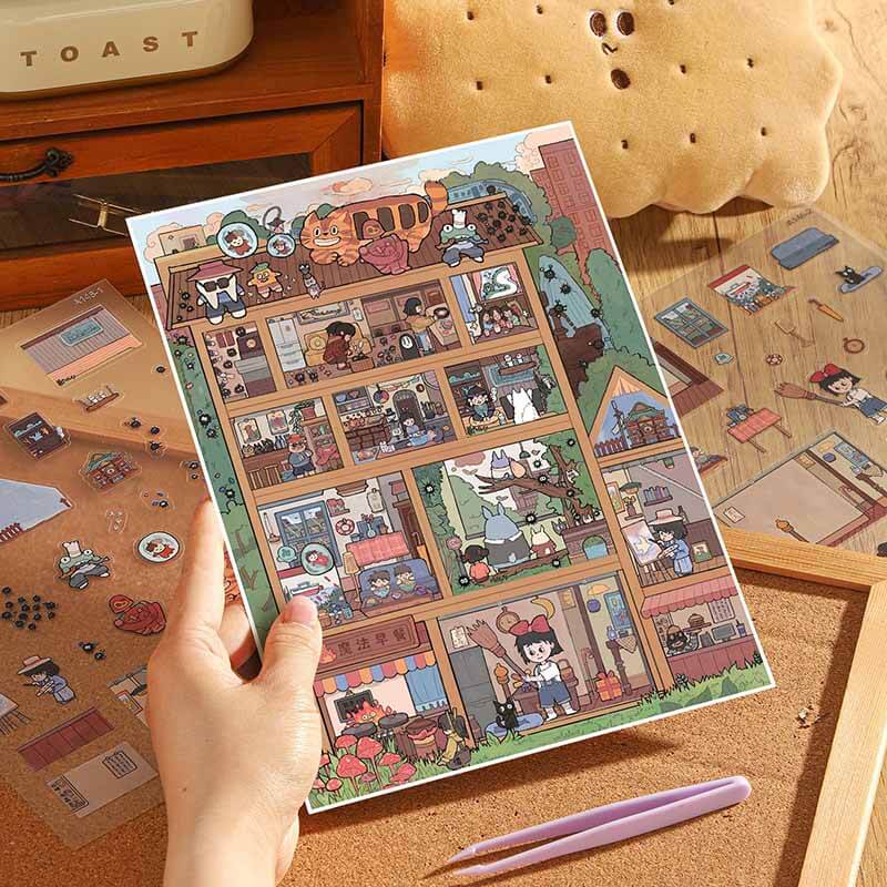 Cottage Chronicle DIY 3D Scene Stickers 2 Cute Miniature Scenes