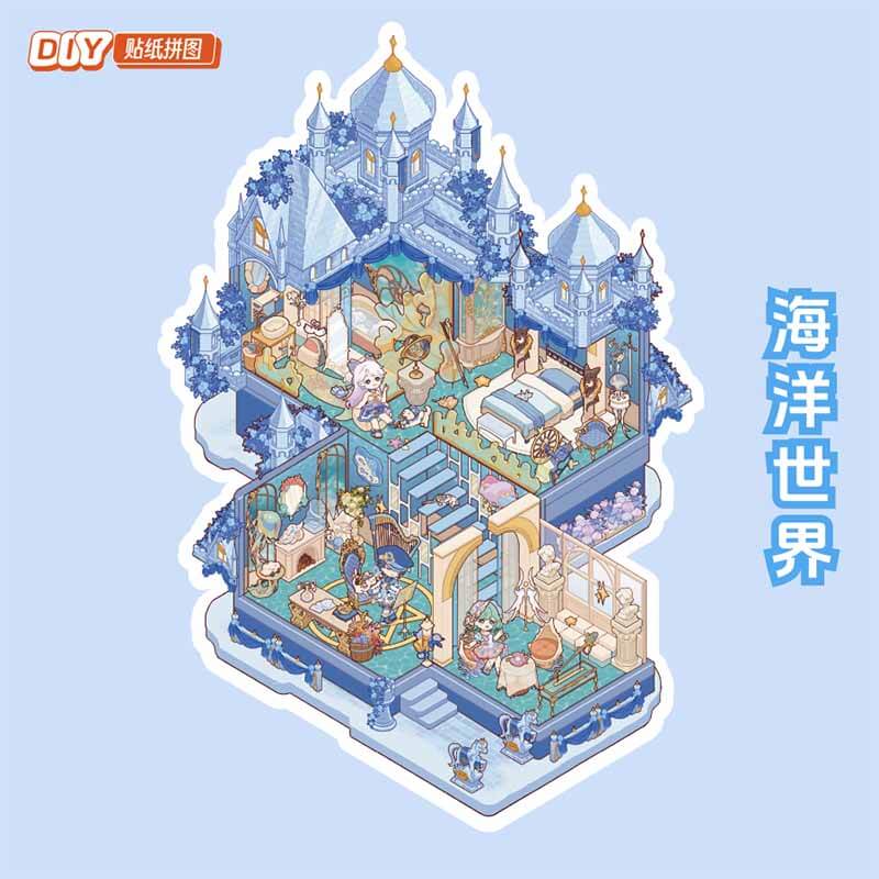Cozy Critterland DIY 3D Scene Stickers 4 Cute Miniature Scenes(xL)