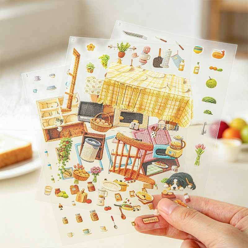 Cozy Spot DIY 3D Scene Stickers With Guide Lines(S)