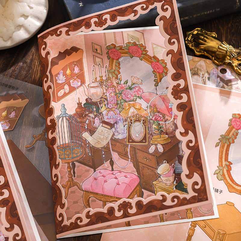 Crafted Treasures DIY 3D Scenes Sticker 2 Cute Miniature Scenes(L)