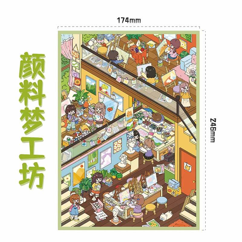 Creative Moment DIY 3D Scene Stickers 2 Cute Scenes(M)