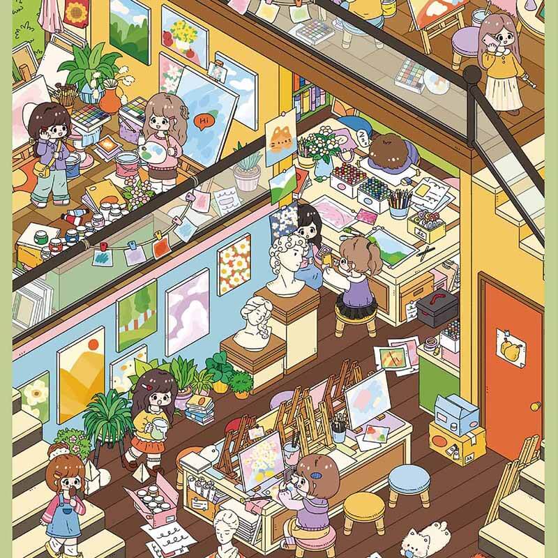 Creative Moment DIY 3D Scene Stickers 2 Cute Scenes(M)