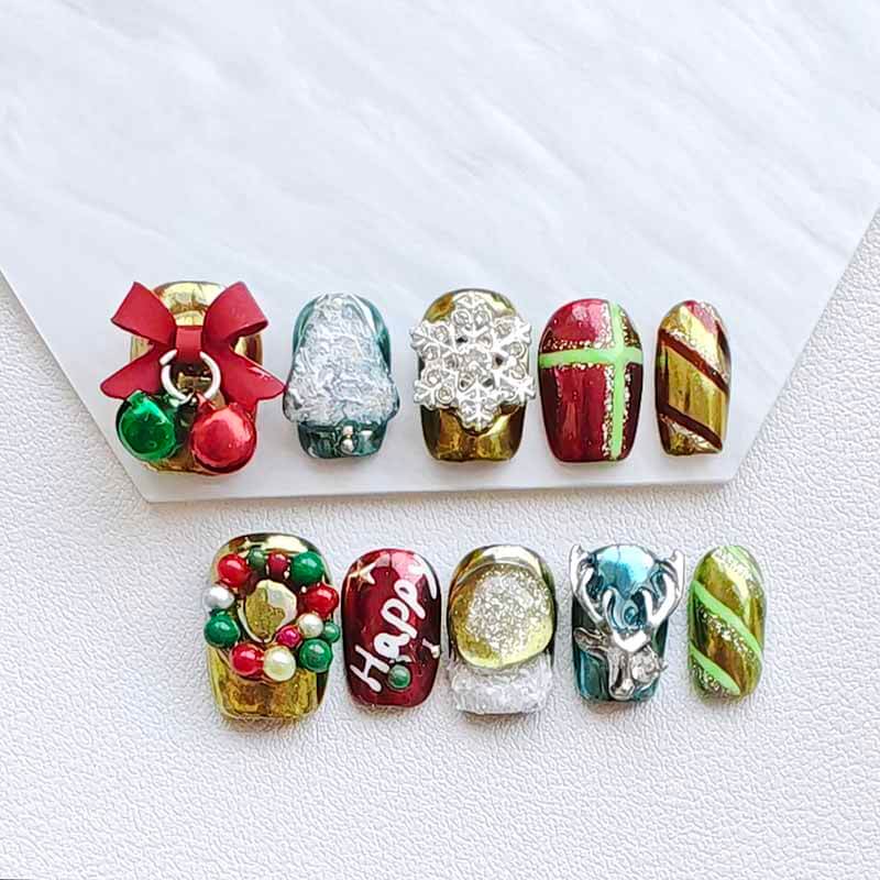 Beauty Art Garden Press On Nail Crystal Globe 219