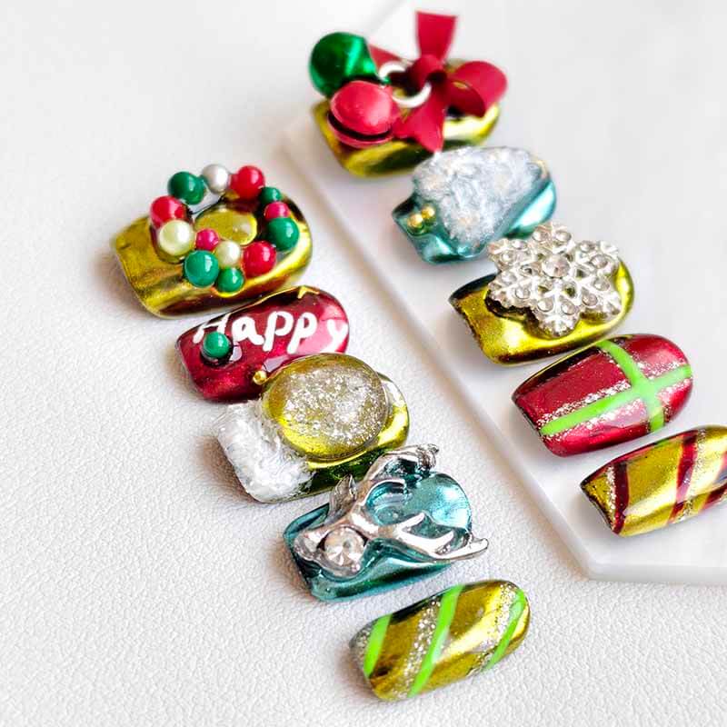 Beauty Art Garden Press On Nail Crystal Globe 219