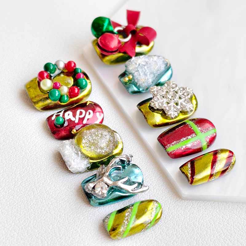 Beauty Art Garden Press On Nail Crystal Globe 219