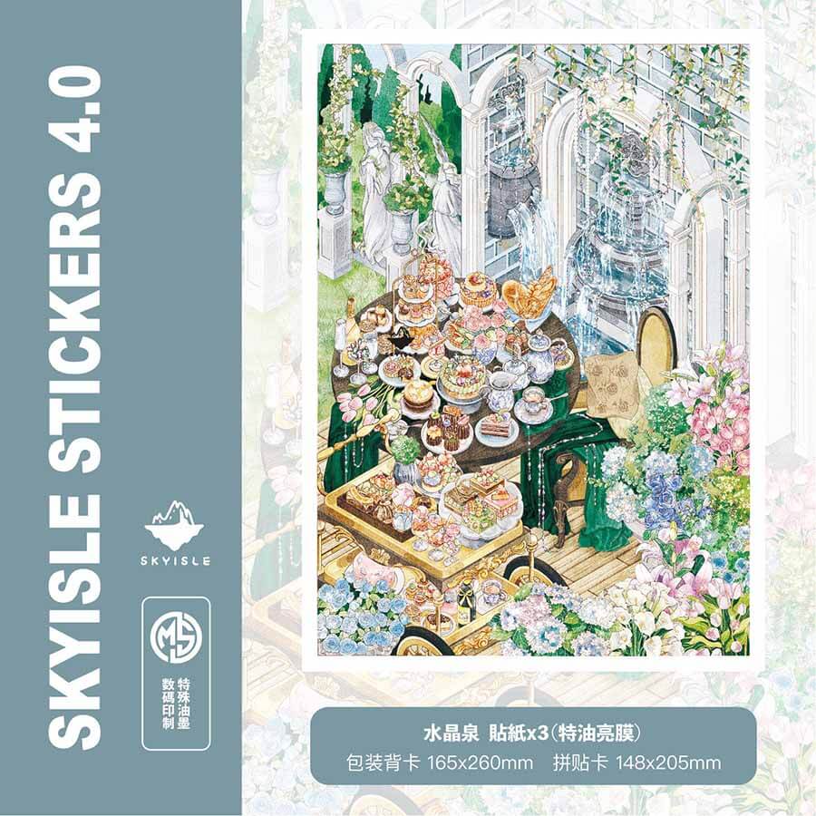 Crystal Wish DIY 3D Scene Stickers 4 Cute Miniature Scenes(L)