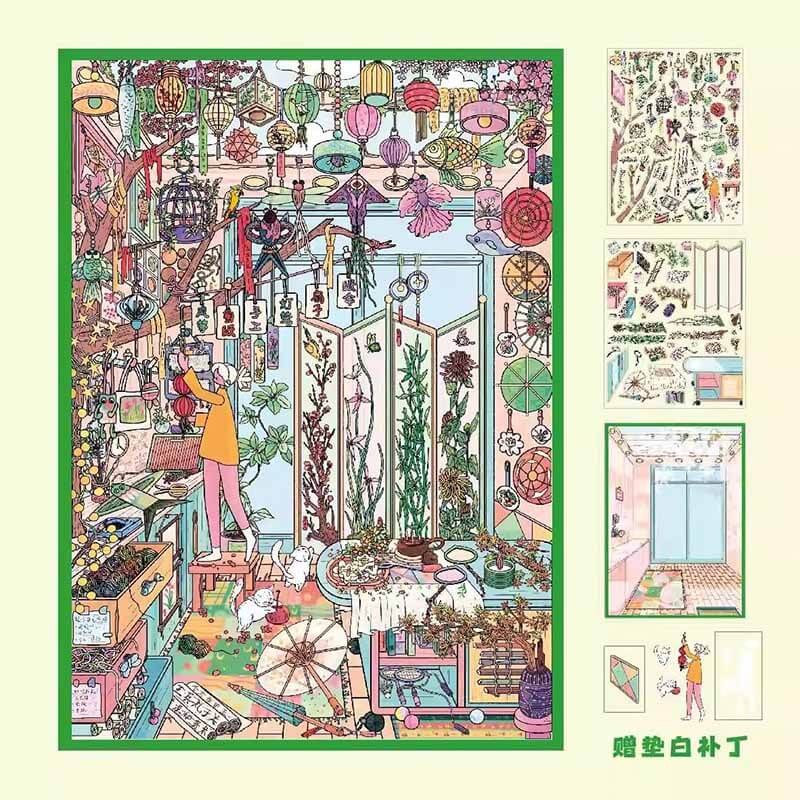 Curiosity Archive DIY 3D Scene Stickers 3 Cute Miniature Scenes(L)