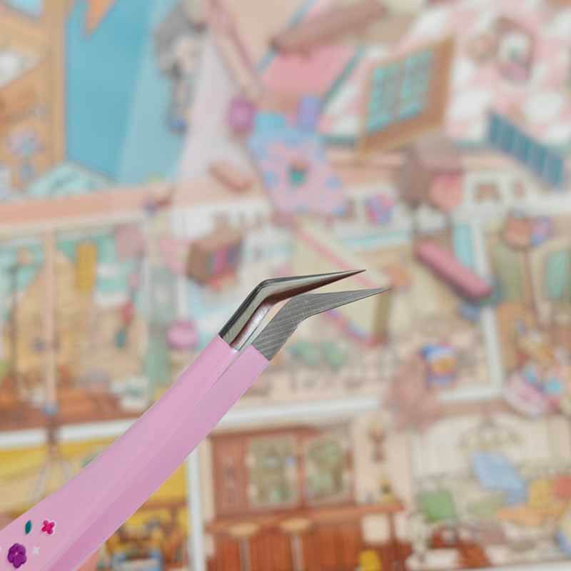 Cute Pink Flower Tweezers | Lash & Craft Tool