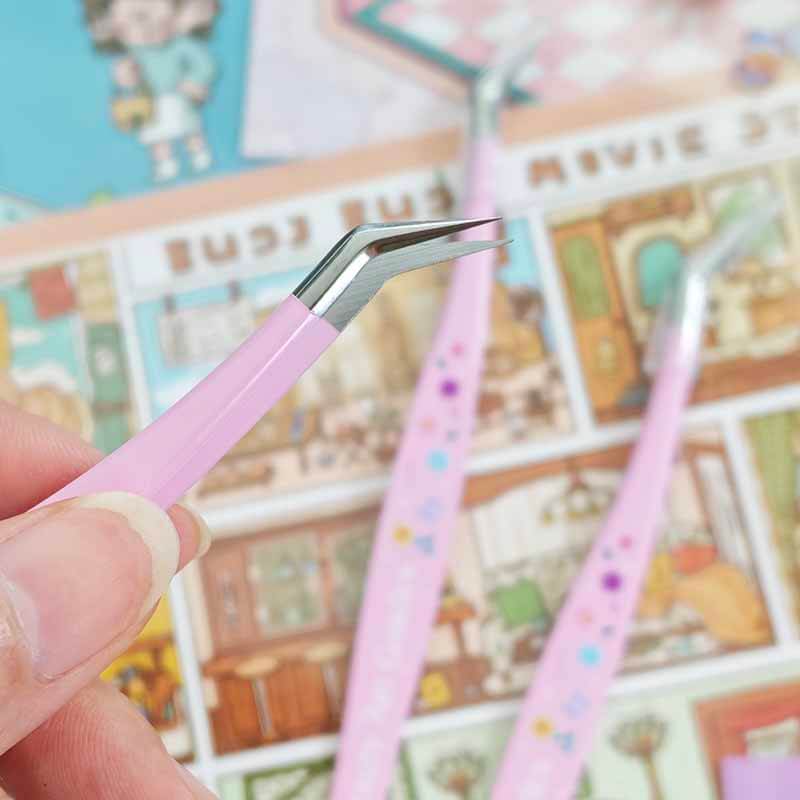 Cute Pink Flower Tweezers | Lash & Craft Tool