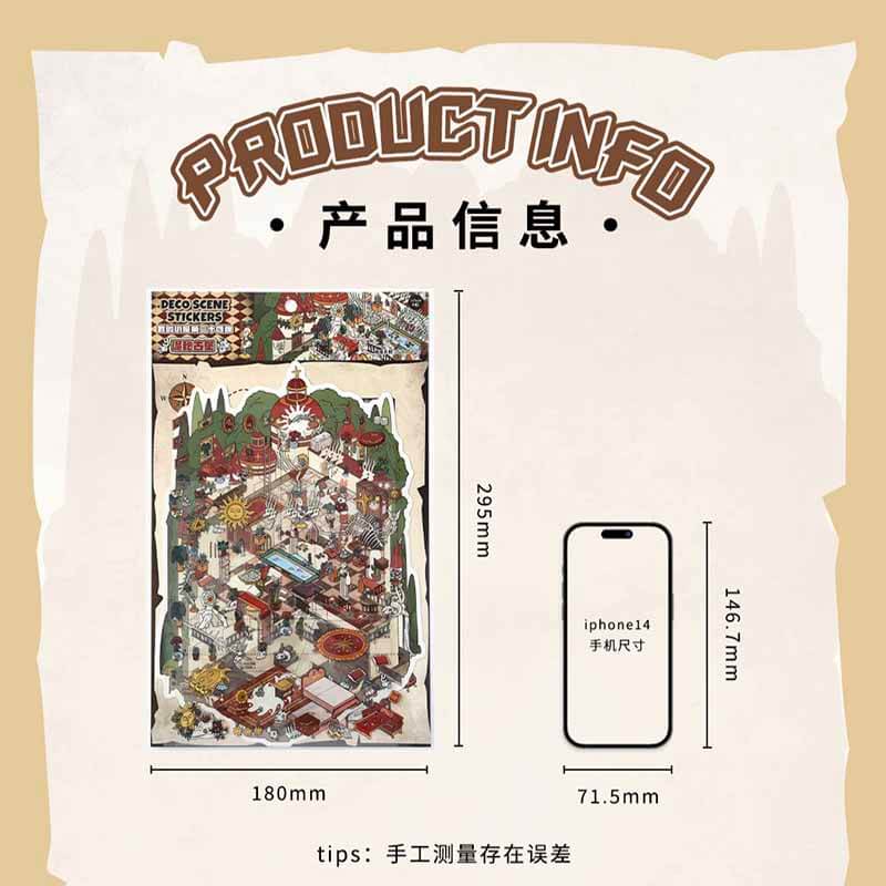 Dark Fairytale DIY 3D Scene Stickers 2 Cute Miniature Scenes(L)