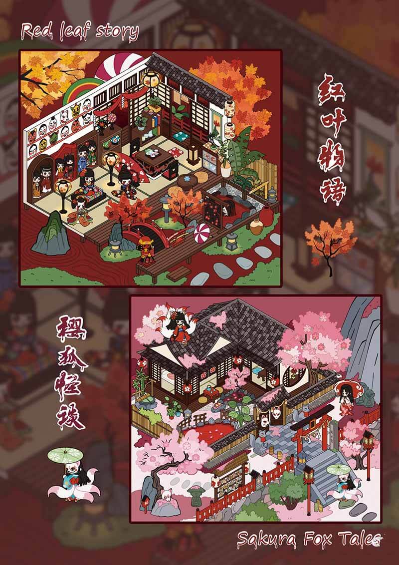 Dark Tales DIY 3D Scene Stickers 4 Cute Miniature Scenes(M)