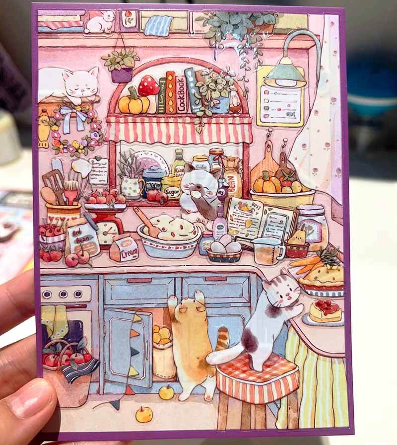 Delicious Diary DIY 3D Scenes Sticker 4 Cute Scenes(S)
