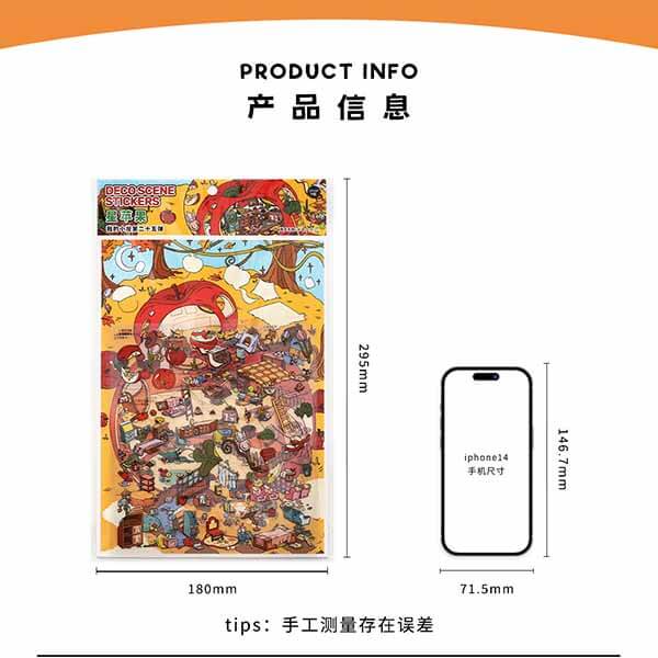 Orchard Hideaway DIY 3D Scene Stickers 2 Cute Scenes(L)