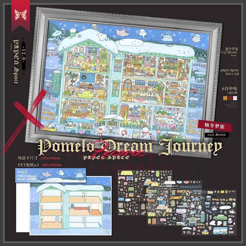 Dream Lodging DIY 3D Scene Stickers 2 Cute Miniature Scenes(XL)