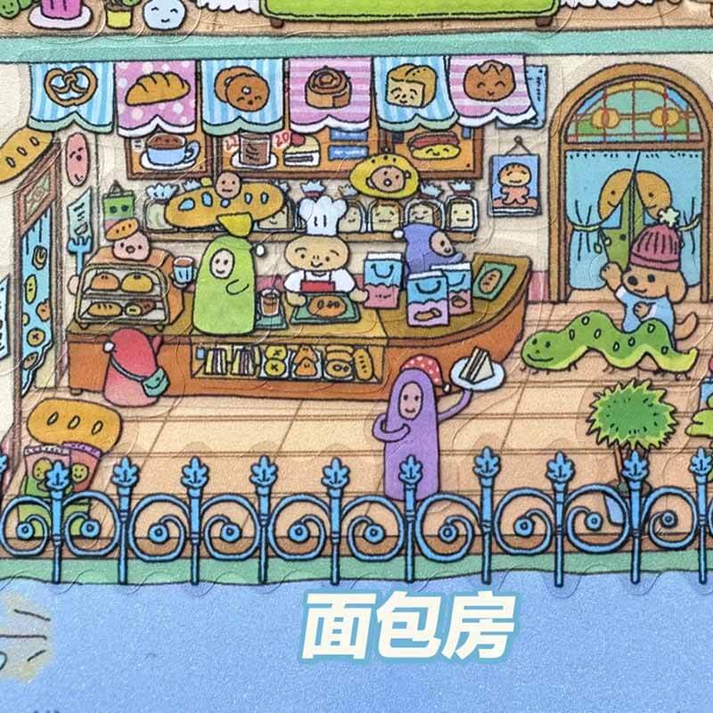Dream Lodging DIY 3D Scene Stickers 2 Cute Miniature Scenes(XL)
