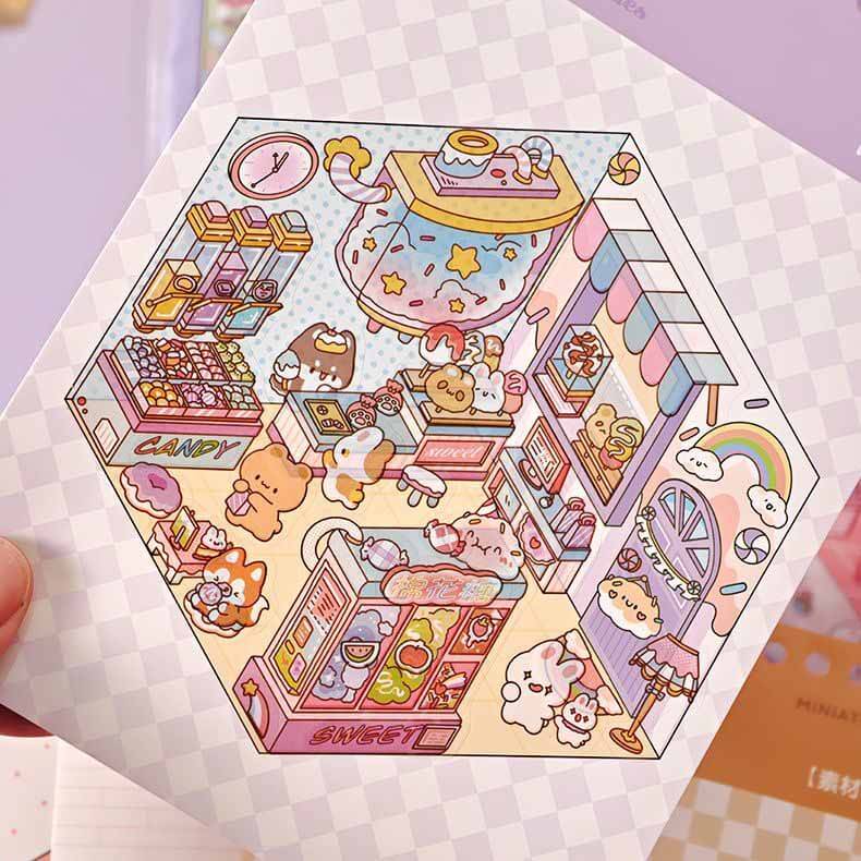 Dreamville Collection DIY Cute Miniature 3D Sticker Collection(S)