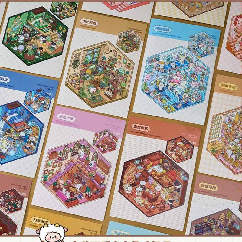 Dreamville Collection DIY Cute Miniature 3D Sticker Collection(S)