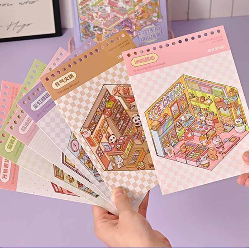 Dreamville Collection DIY Cute Miniature 3D Sticker Collection(S)