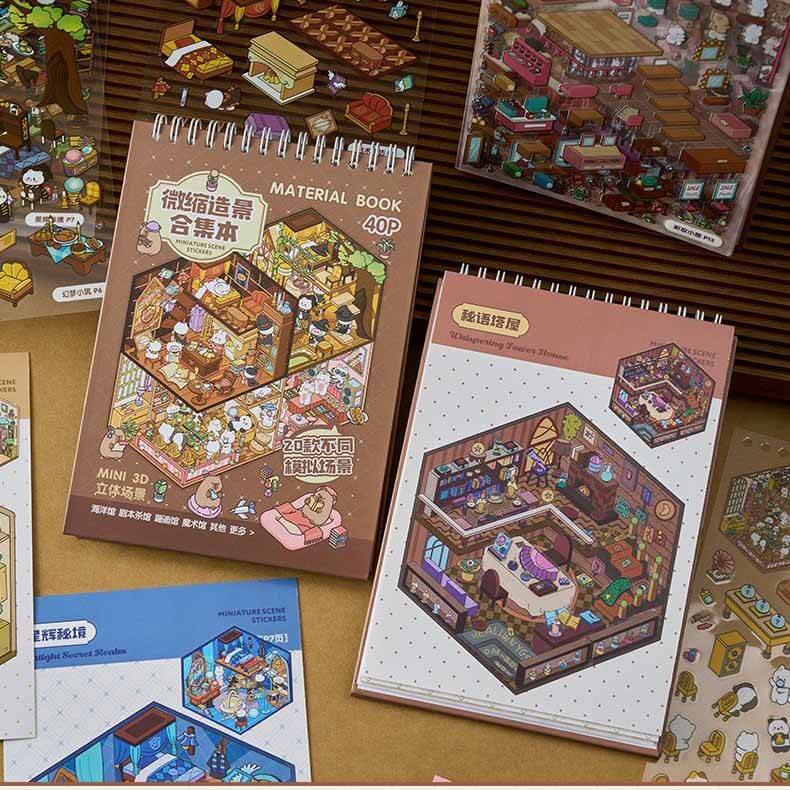 Dreamville Collection DIY Cute Miniature 3D Sticker Collection(S)