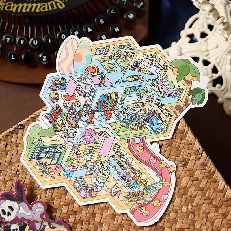 Dual Realm DIY 3D Scene Stickers 2 Cute Miniature Scenes(M)