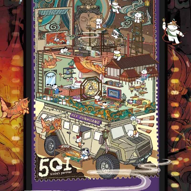 Echoes of Wanderlust DIY 3D Scene Stickers 4 Cute Miniature Scenes