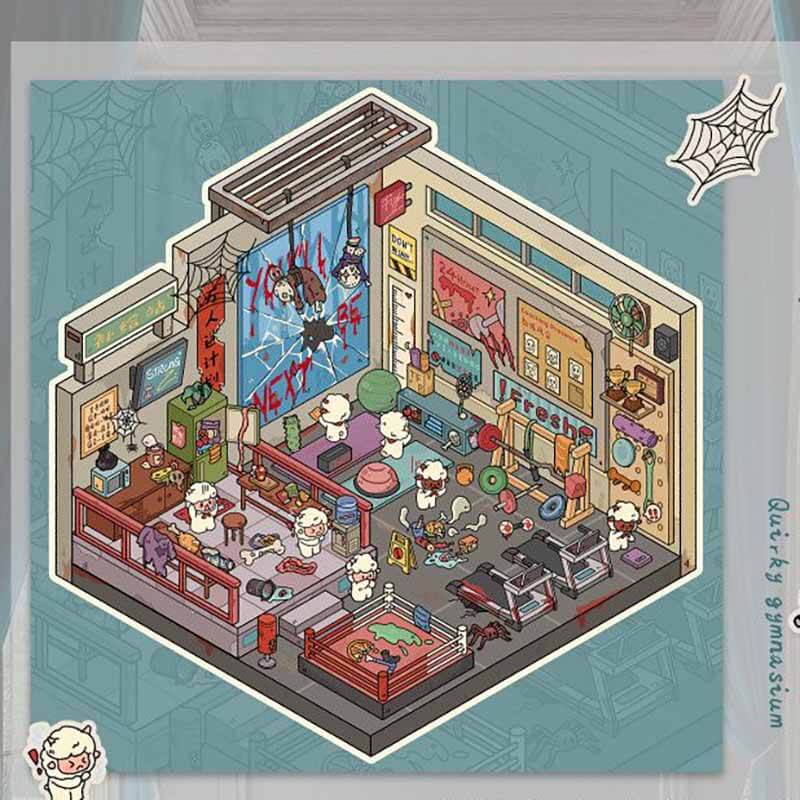 Eerie Lifestyle DIY 3D Scene Stickers 4 Cute Miniature Scenes