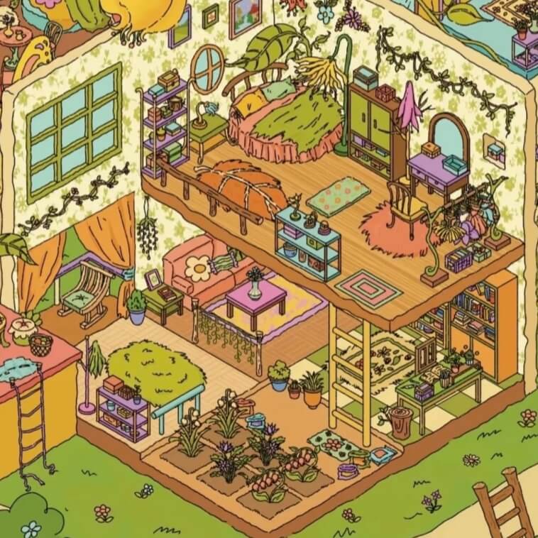 Enchanted Tales DIY 3D Scene Stickers 2 Cute Miniature Scenes(L)