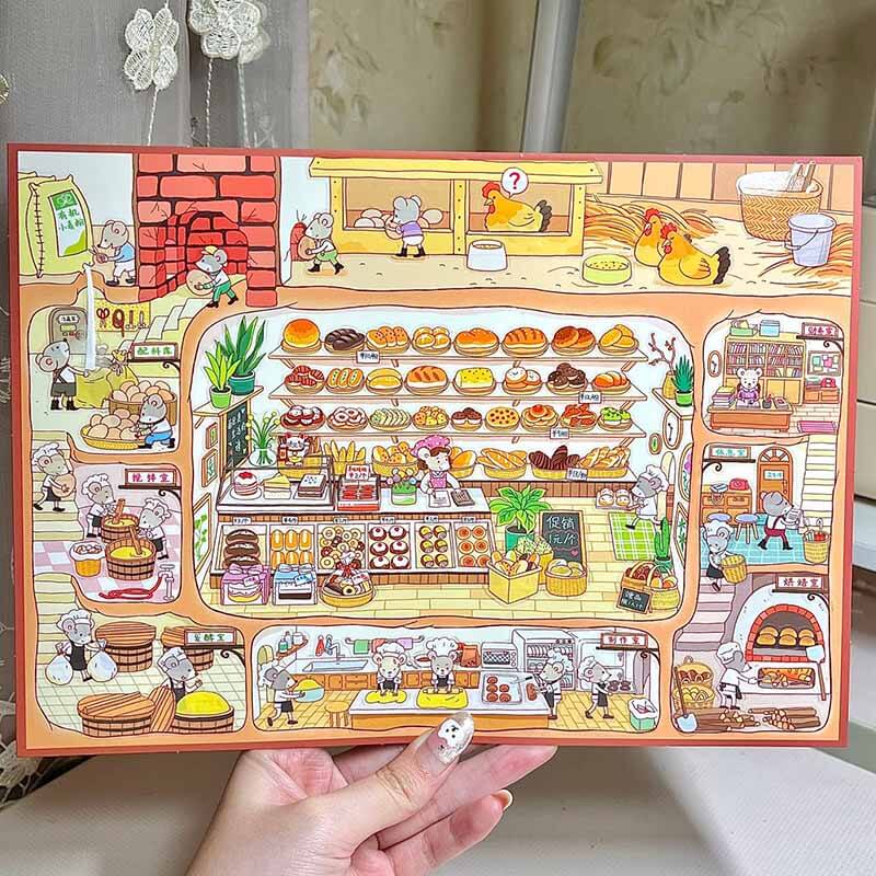 Everyday Little Joys DIY 3D Scene Stickers 4 Cute Miniature Scenes(L)