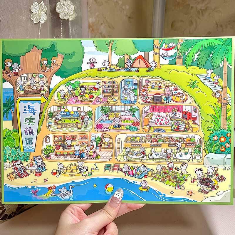 Everyday Little Joys DIY 3D Scene Stickers 4 Cute Miniature Scenes(L)