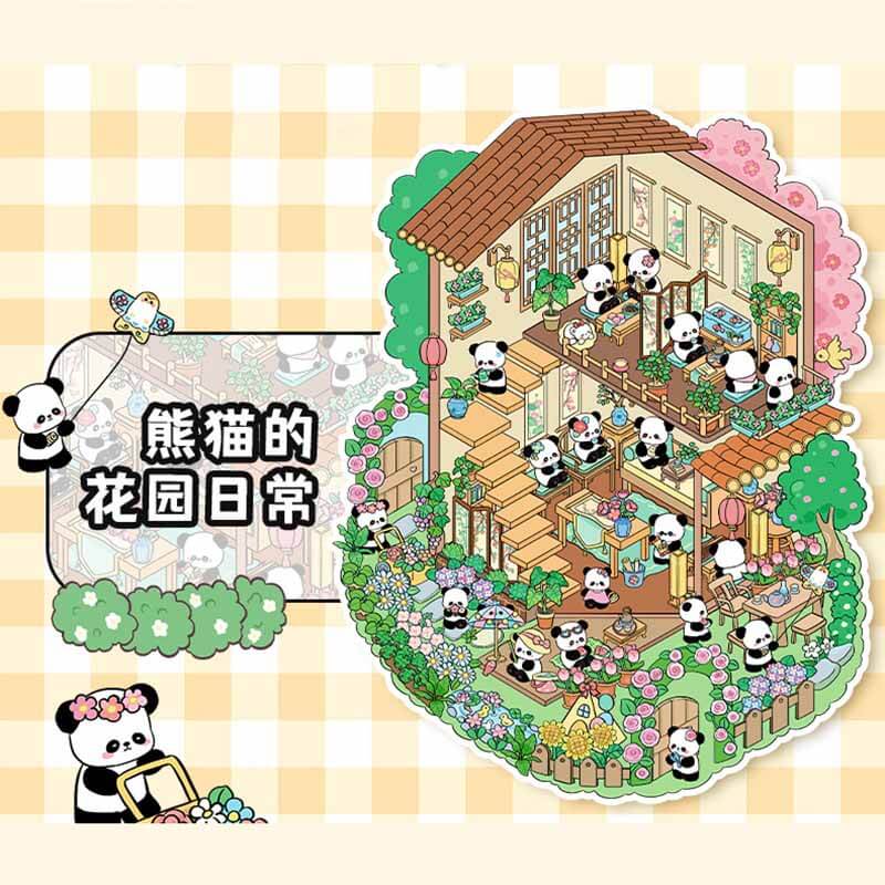 Everyday Whimsy DIY 3D Scene Stickers 4 Cute Miniature Scenes(L)
