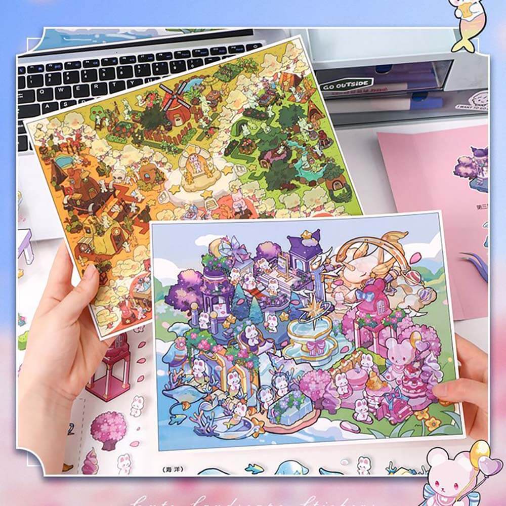 Fantasy Bliss Chronicles DIY 3D Scene Stickers Lovely 2 Miniature Scenes