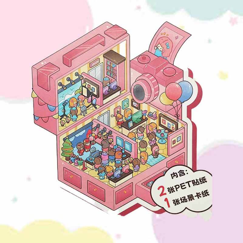 Fantasy Campus DIY 3D Scene Stickers 4 Cute Miniature Scenes (L)